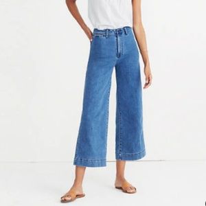 Madewell wide leg denim pants